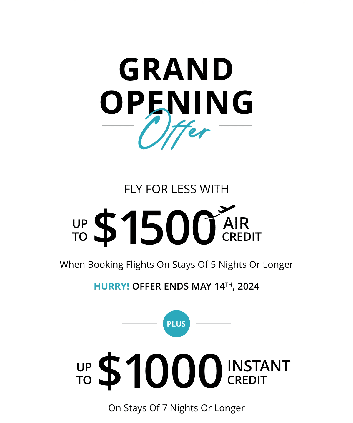 Grand Opening Offer