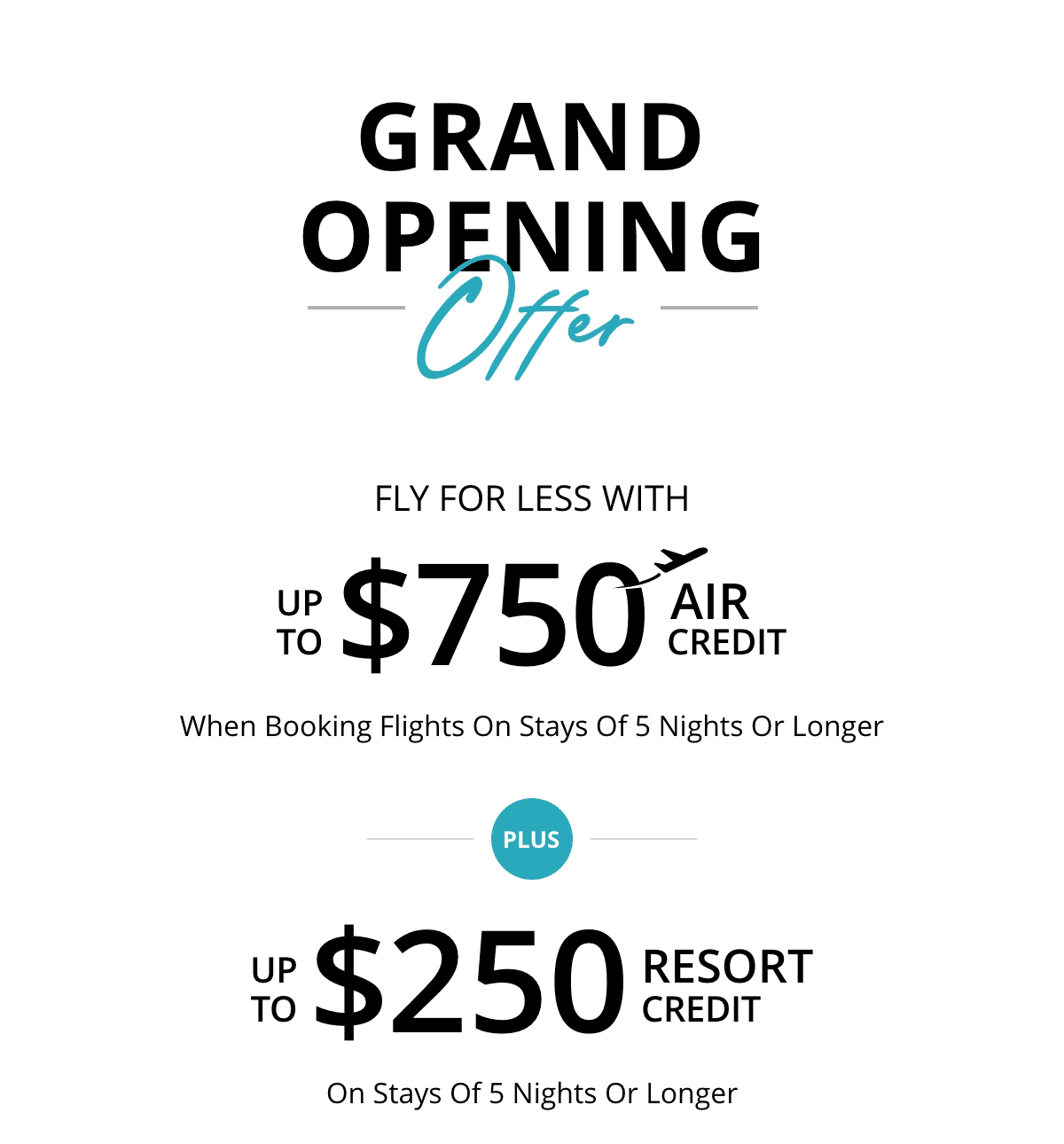 Grand Opening Offer