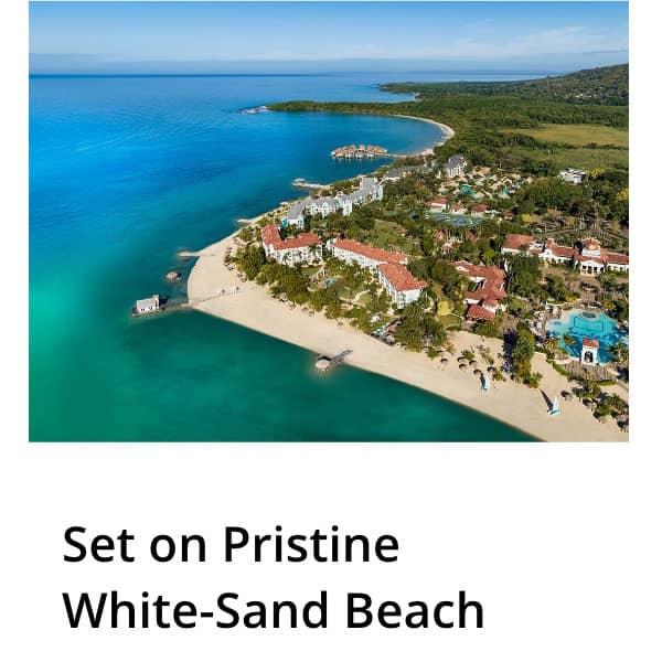 Set On Pristine White-Sand Beach
