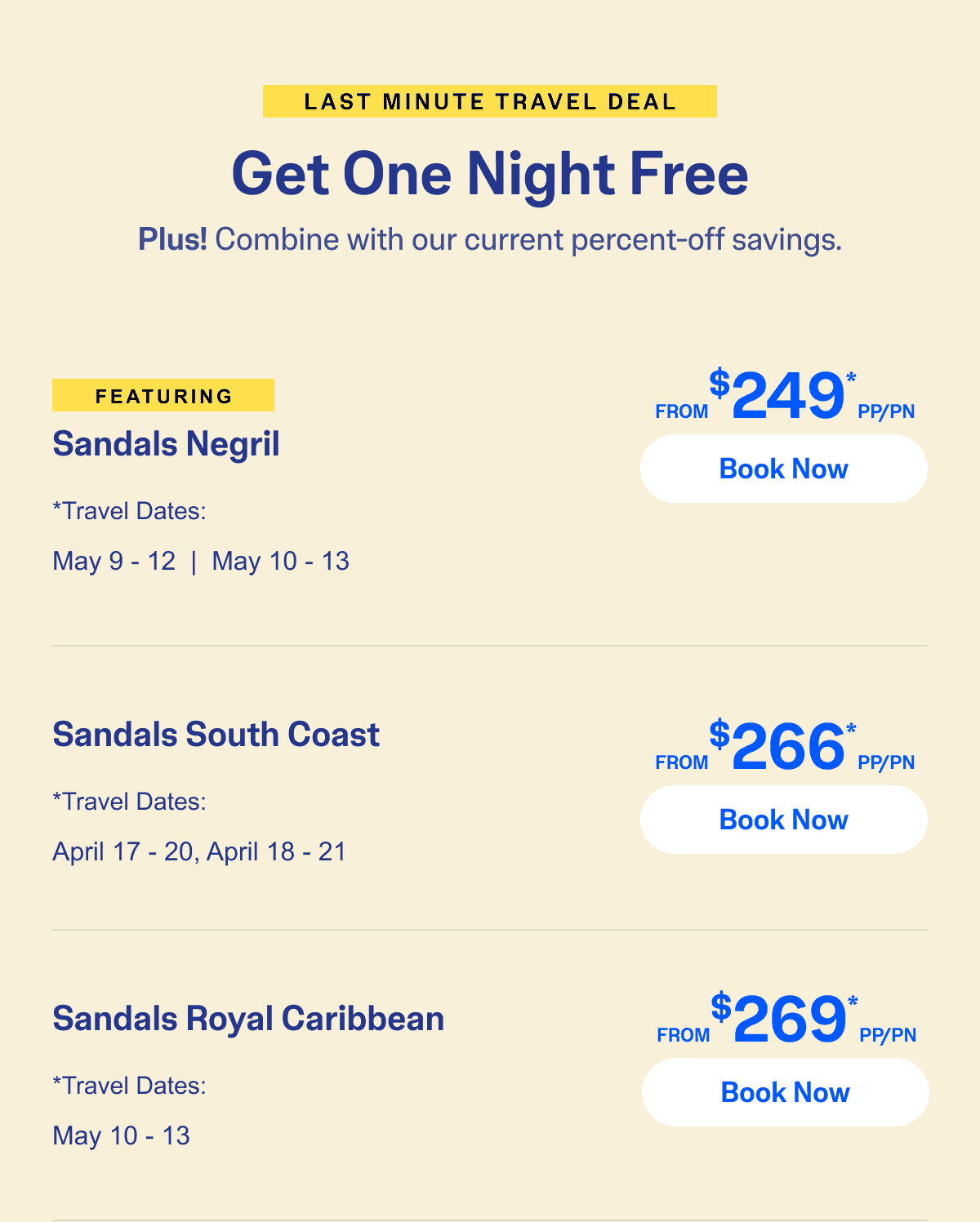 Select Travel Dates