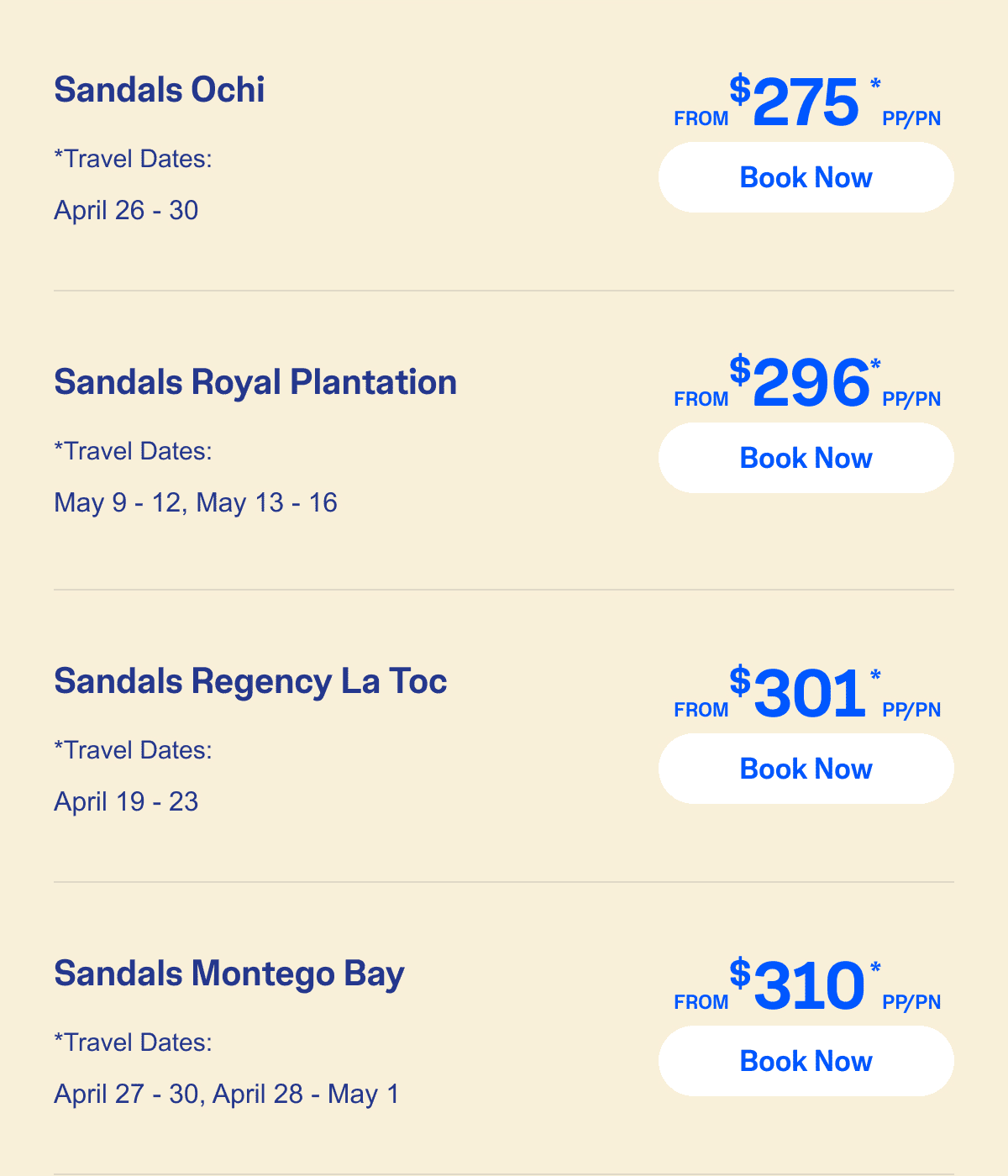 Select Travel Dates
