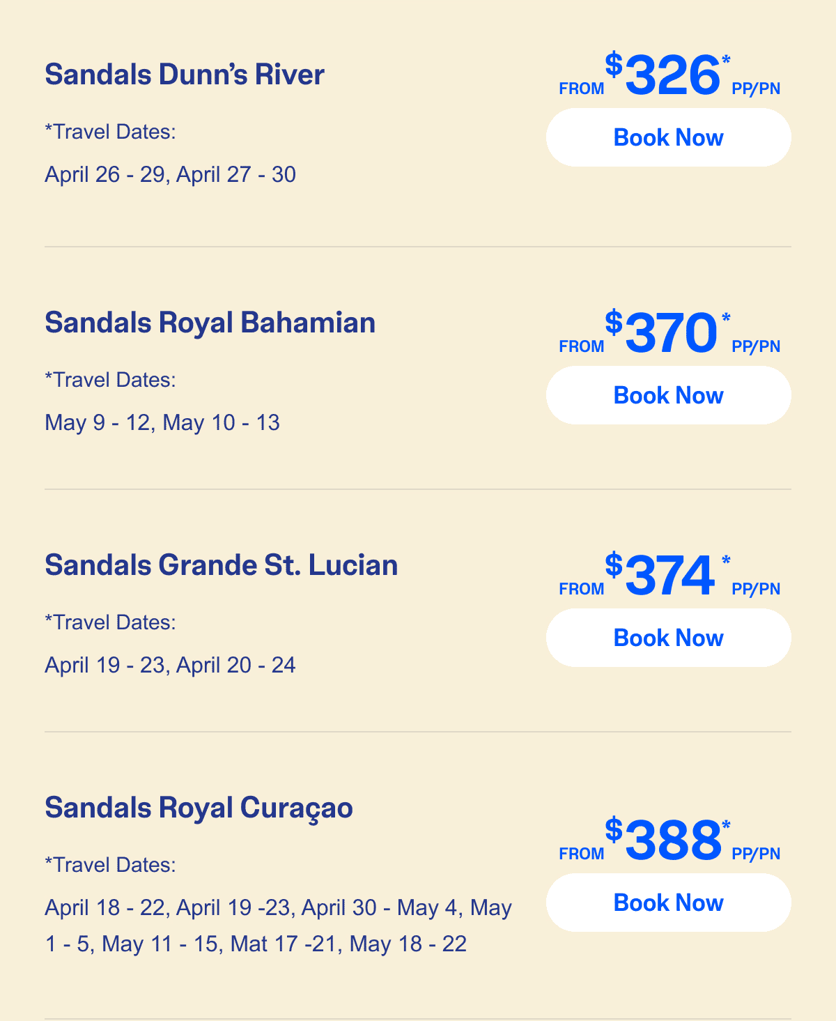 Select Travel Dates