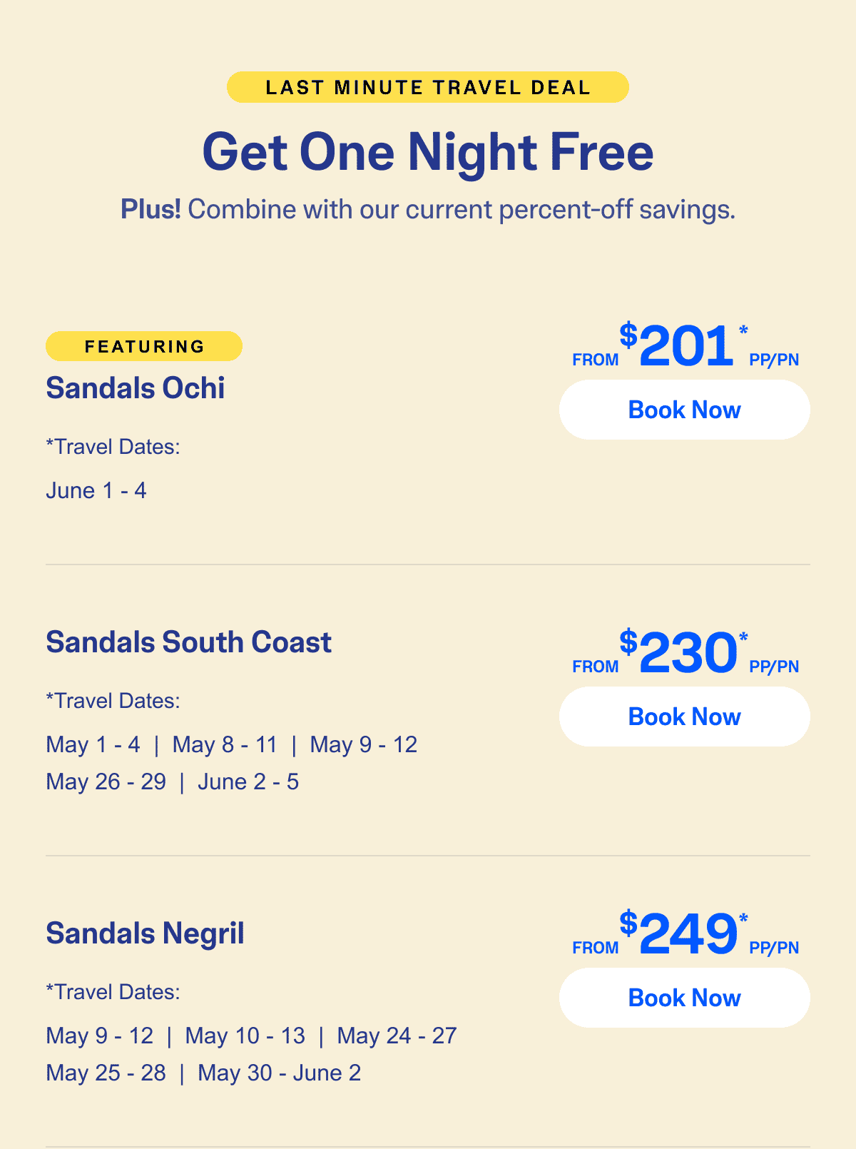 Select Travel Dates