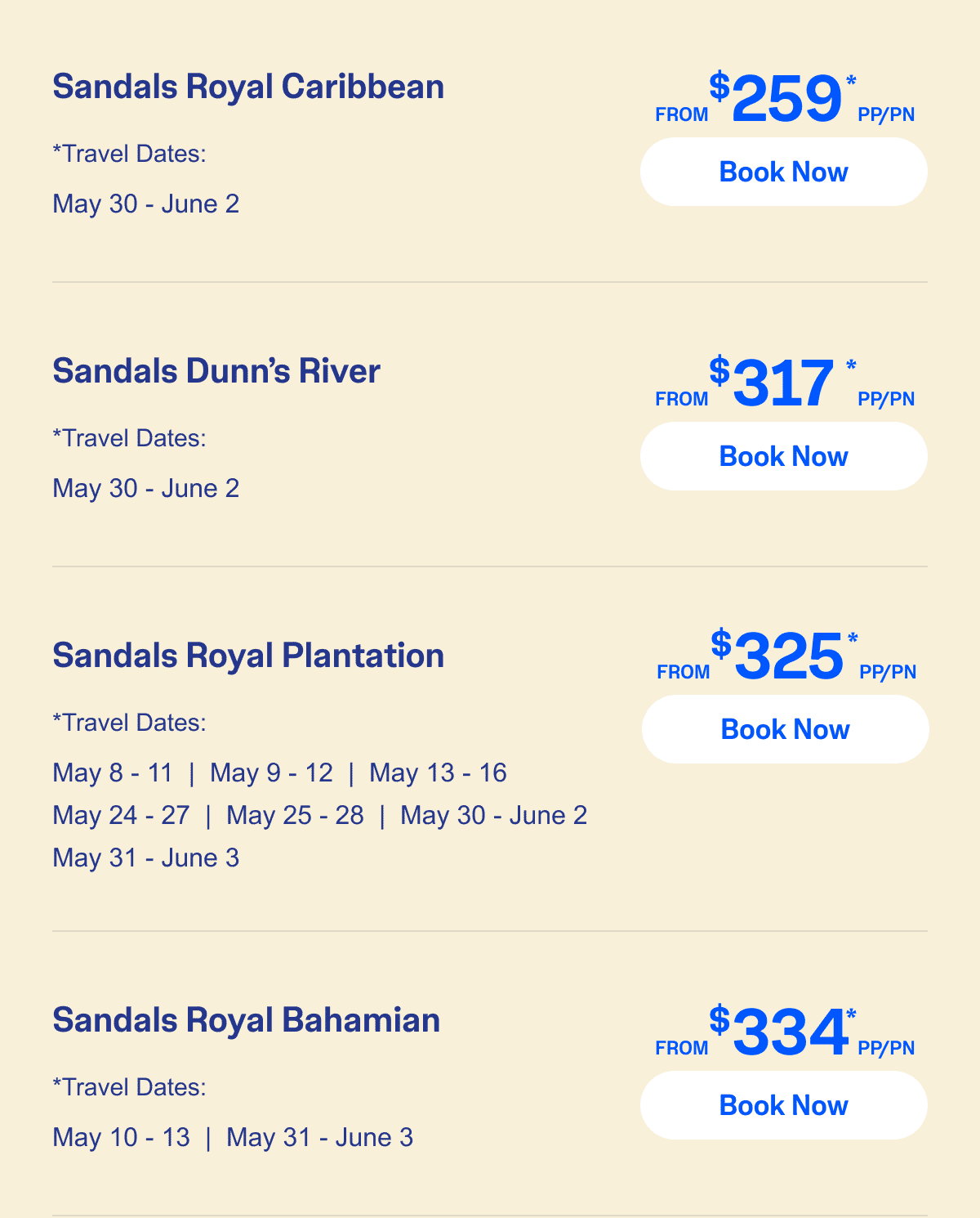Select Travel Dates