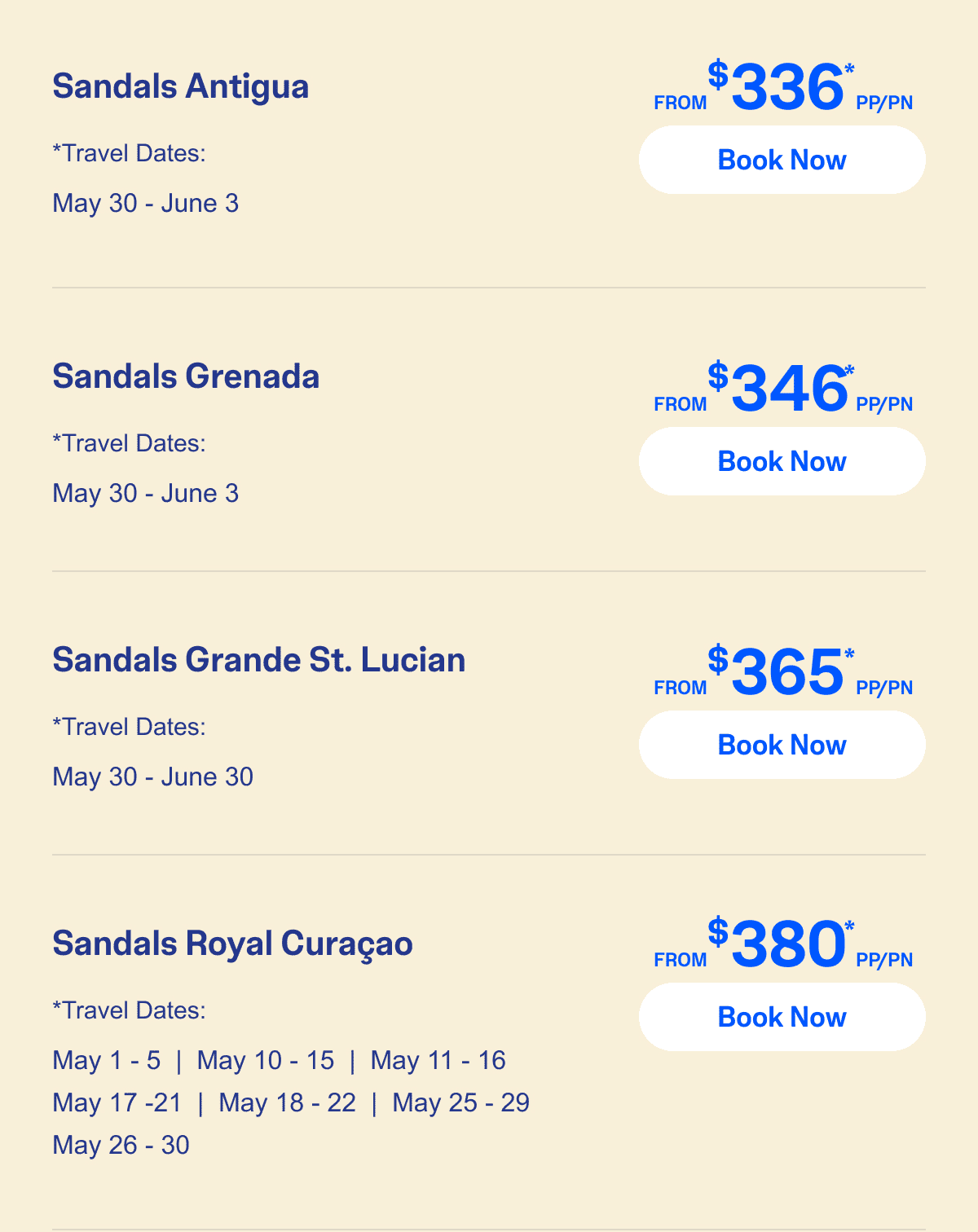 Select Travel Dates
