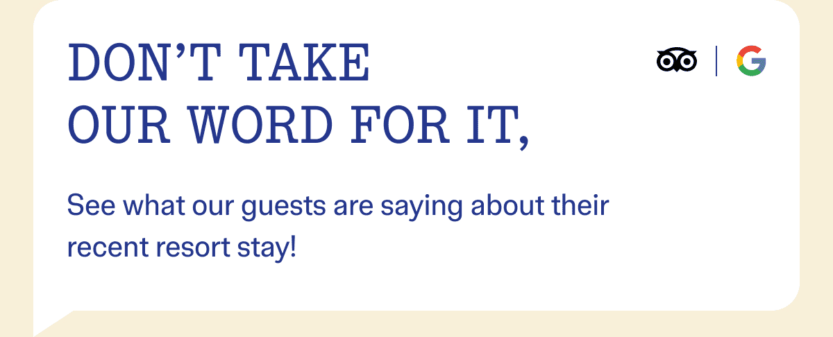 Don't Take Our Word For It