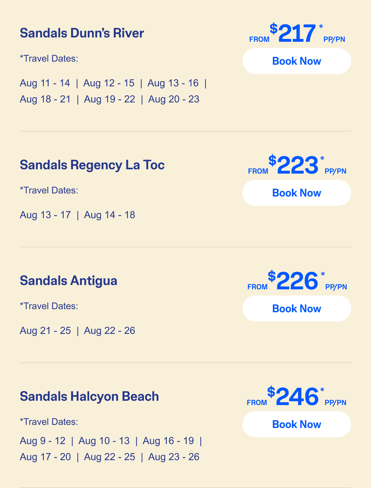 Select Travel Dates