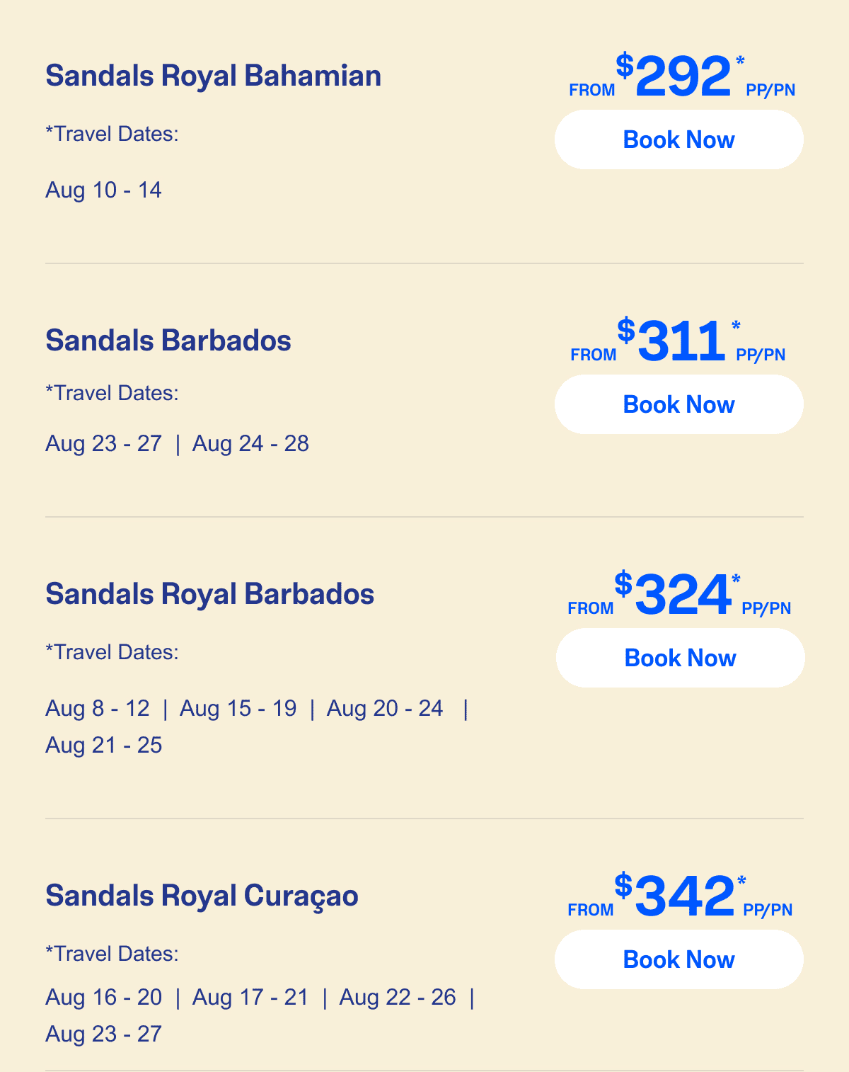 Select Travel Dates