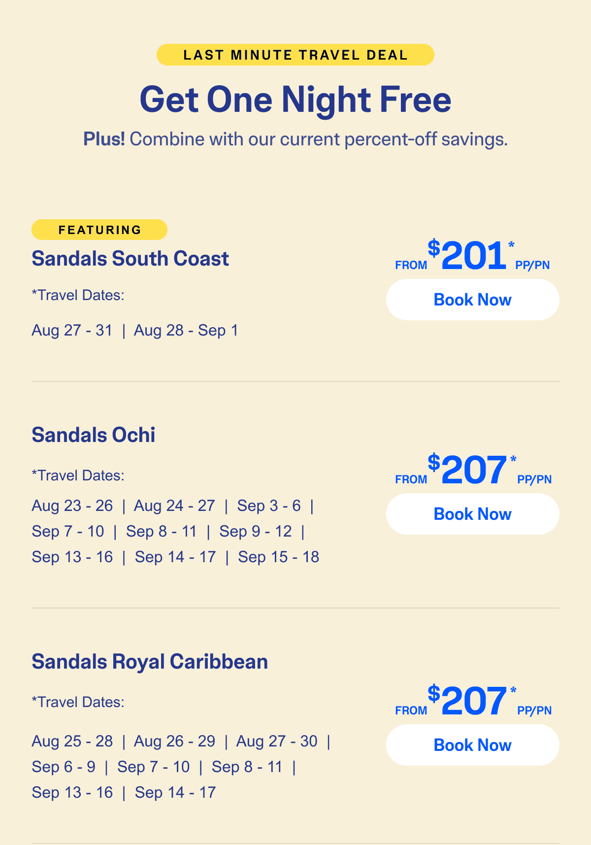 Select Travel Dates