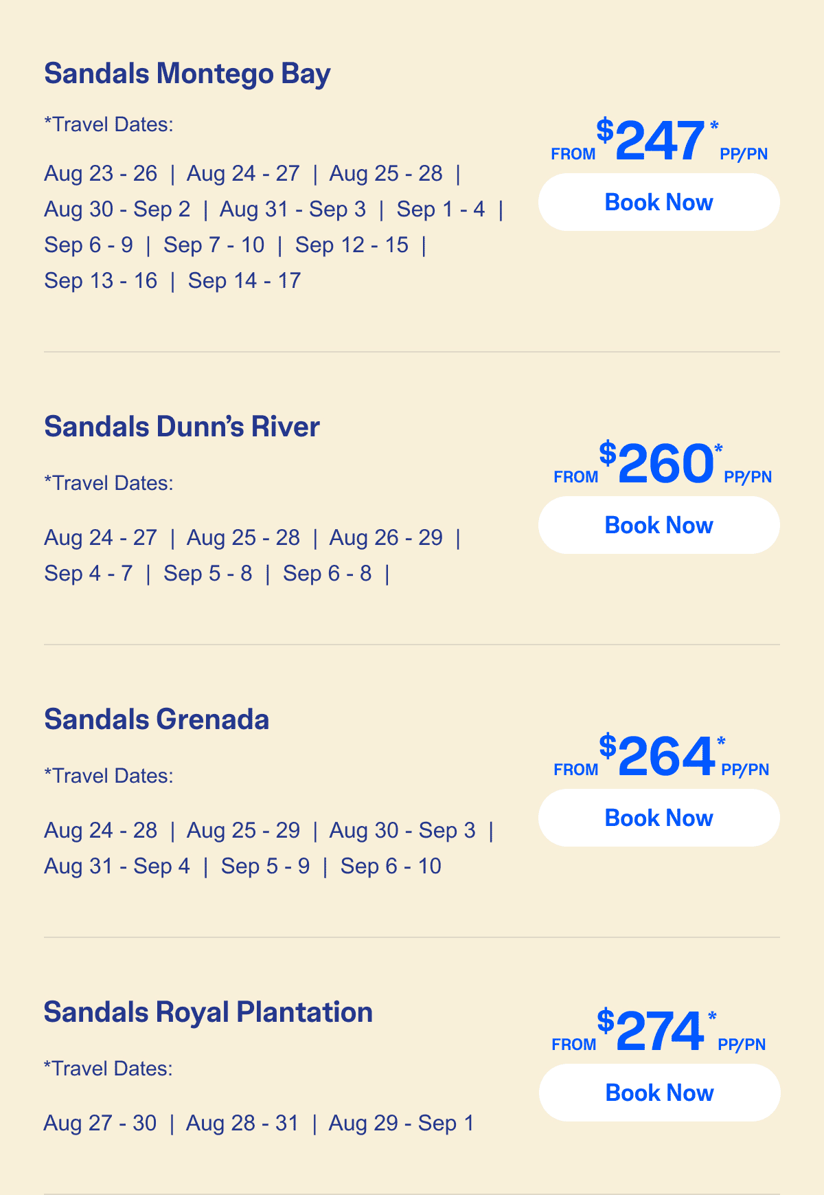 Select Travel Dates