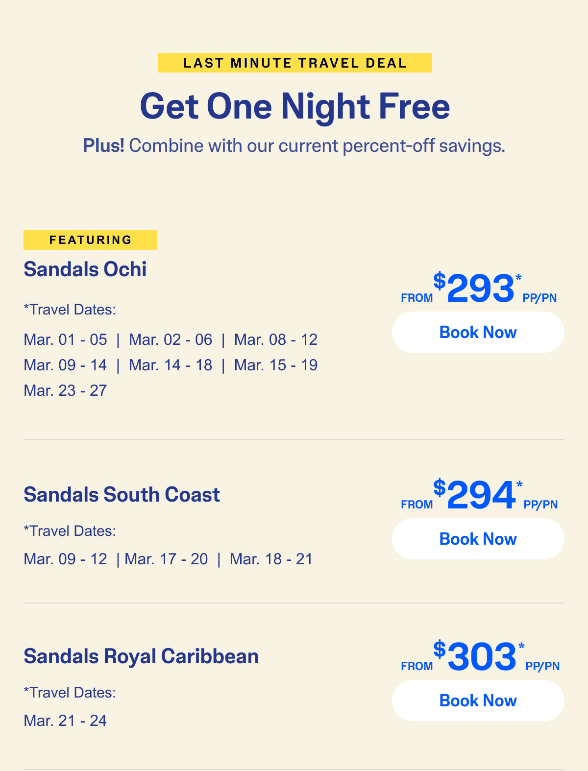 Select Travel Dates