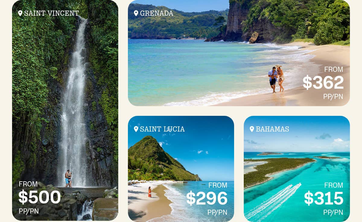 Saint Vincent, Grenada, Saint Lucia, Bahamas