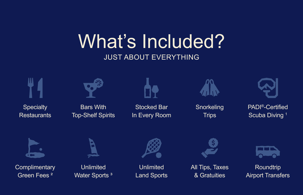 More Quality Inclusion Than Any Other Resort On The Planet