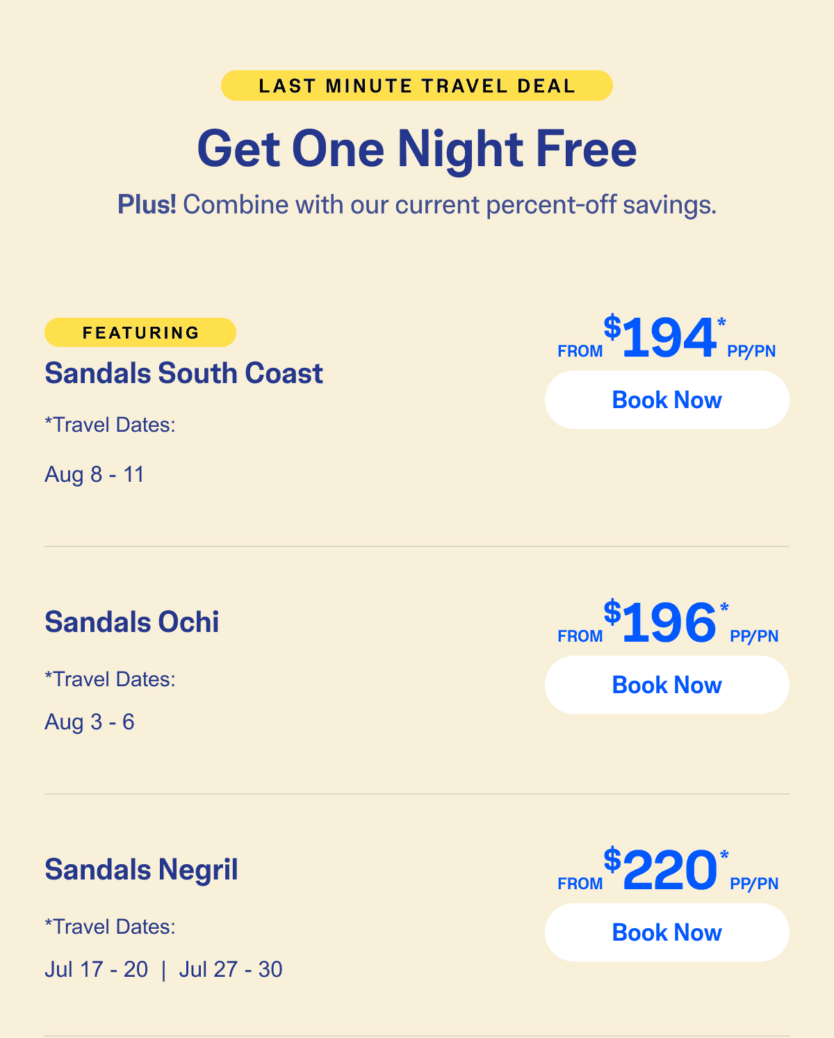 Select Travel Dates