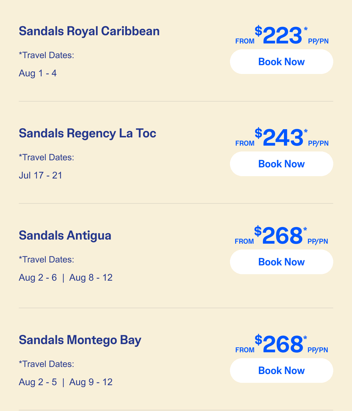 Select Travel Dates