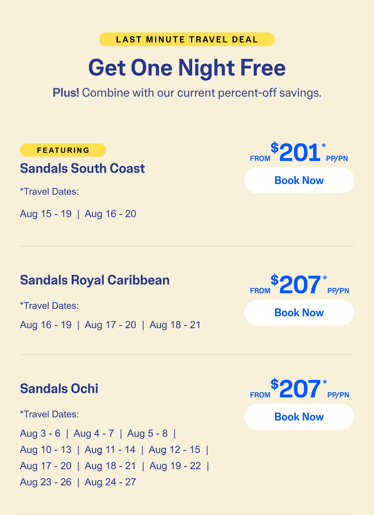 Select Travel Dates