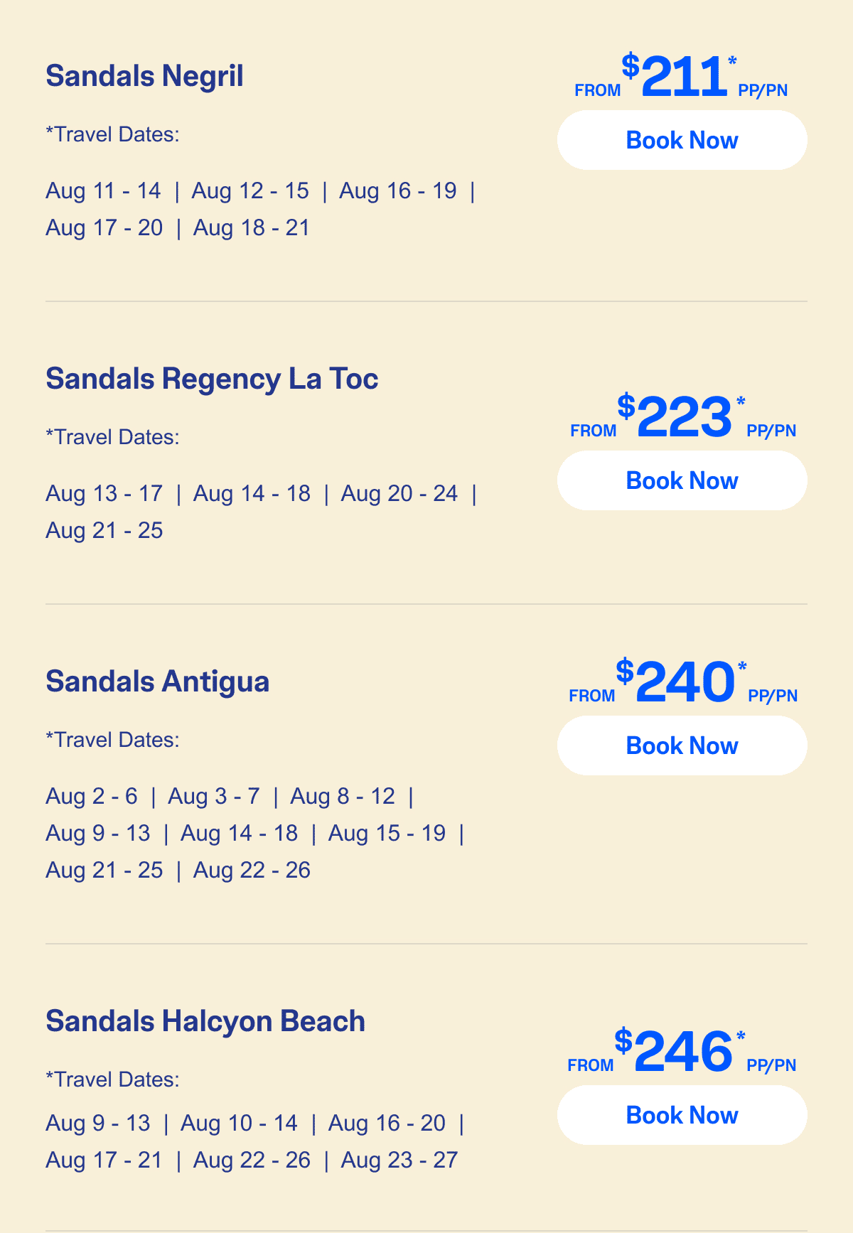 Select Travel Dates