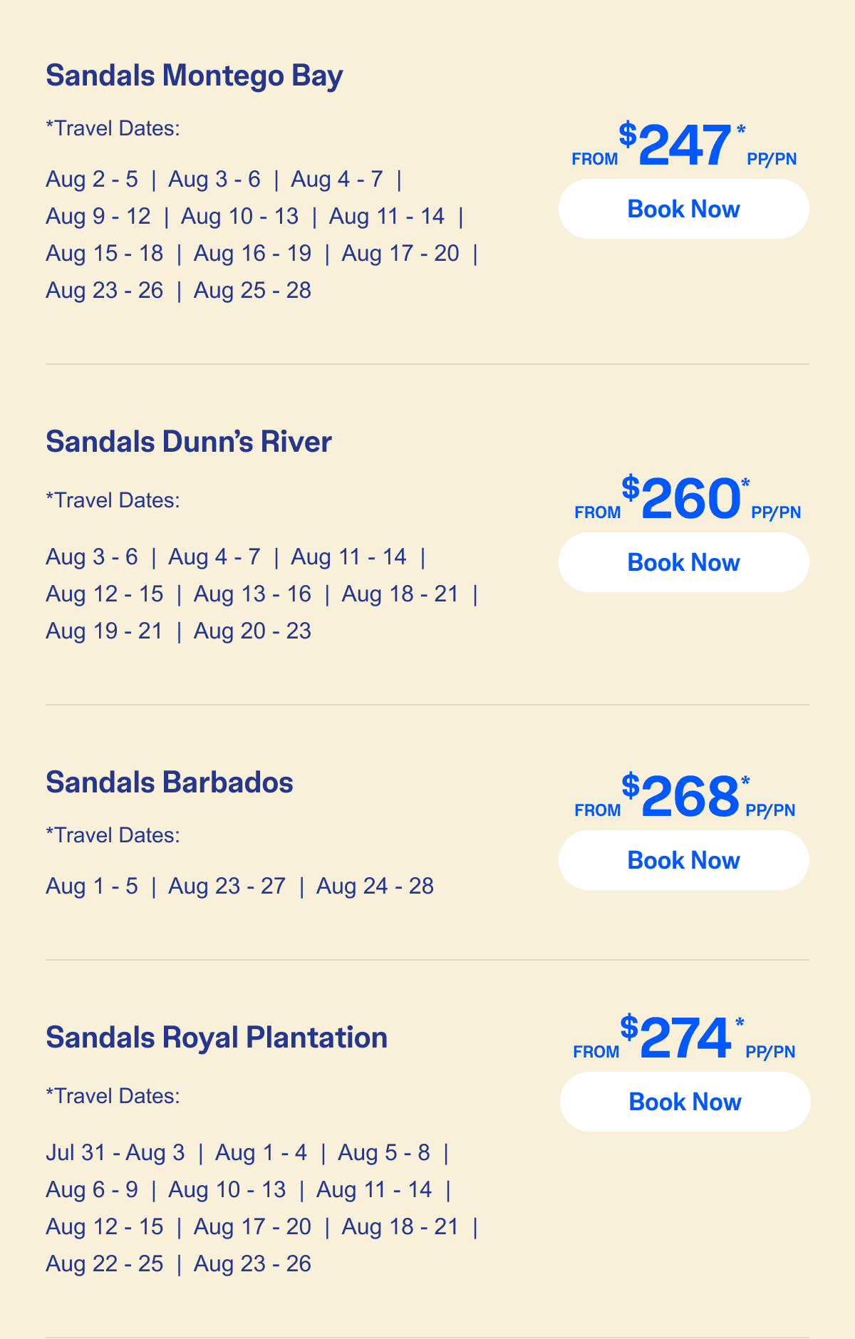Select Travel Dates
