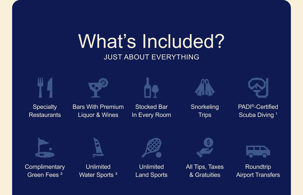 More Quality Inclusion Than Any Other Resort On The Planet
