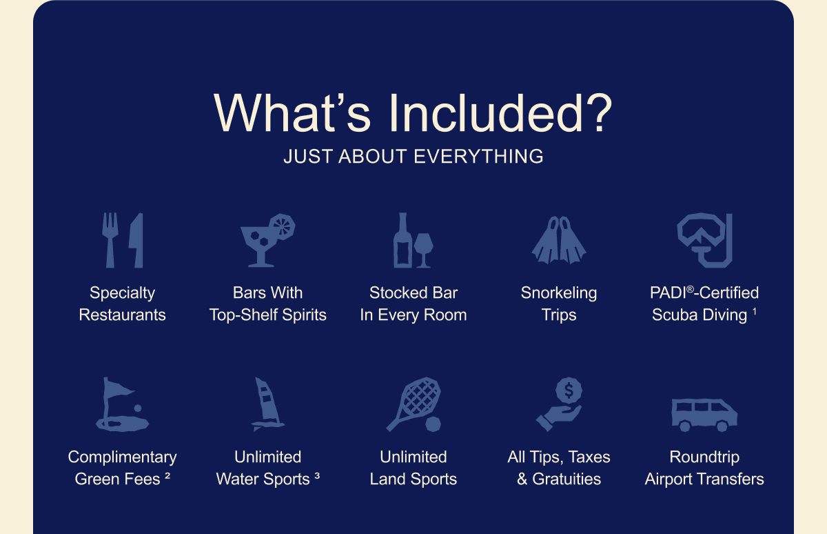 More Quality Inclusion Than Any Other Resort On The Planet