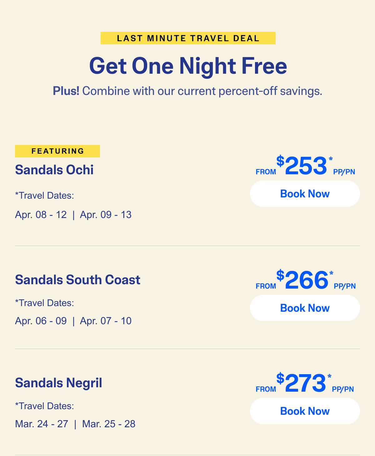 Select Travel Dates