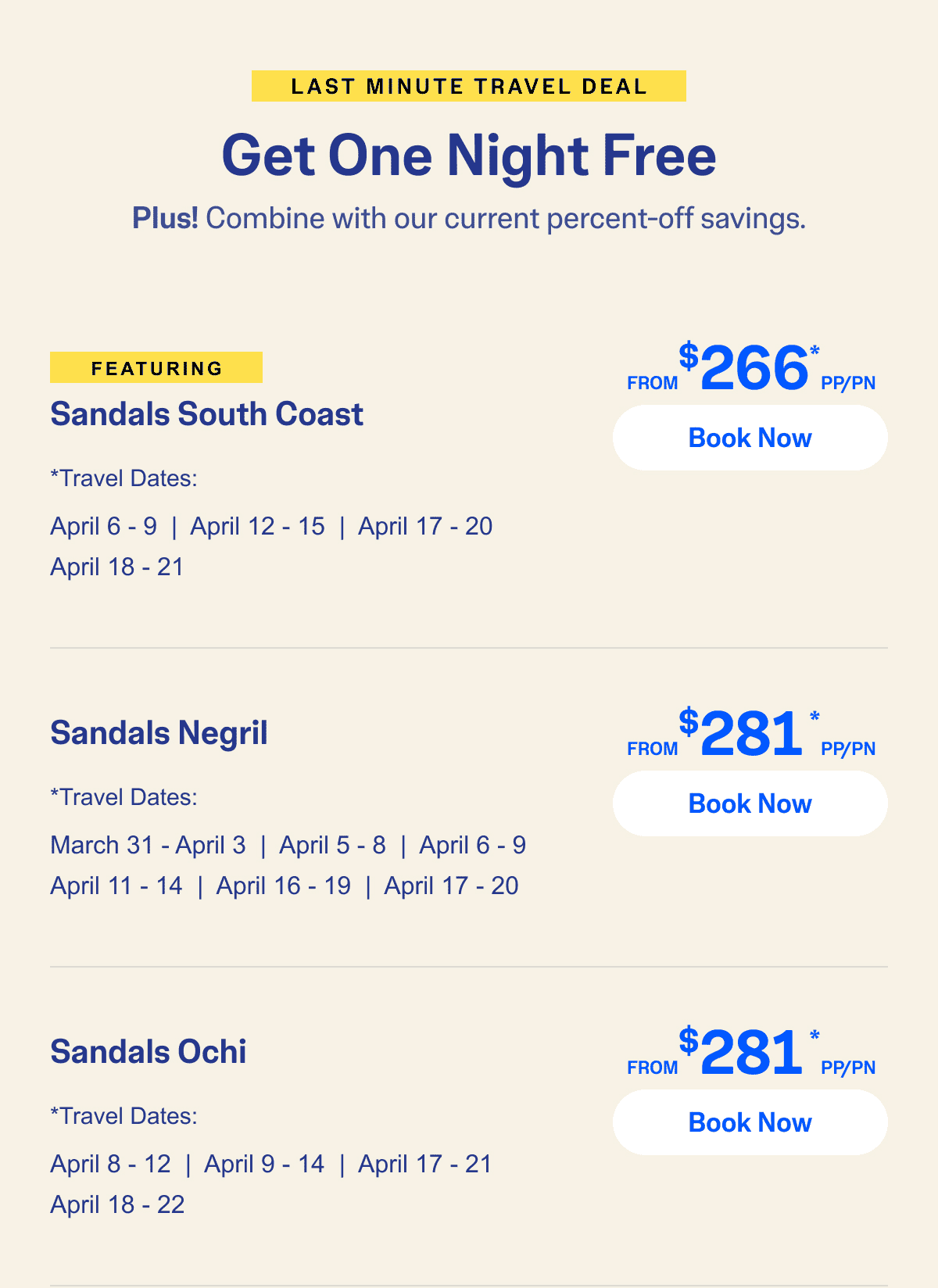 Select Travel Dates