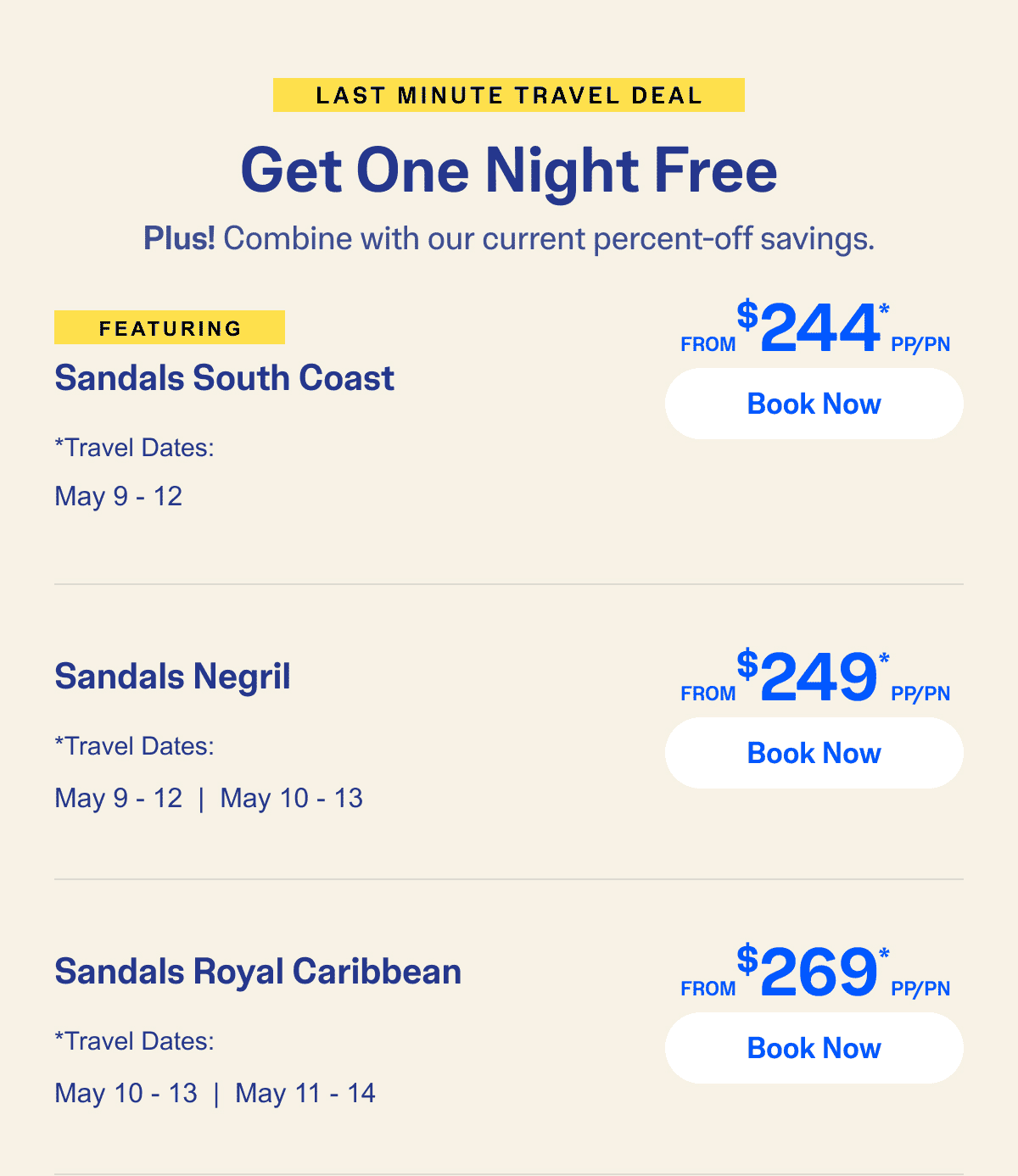 Select Travel Dates