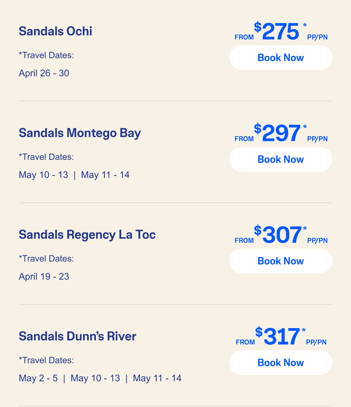 Select Travel Dates