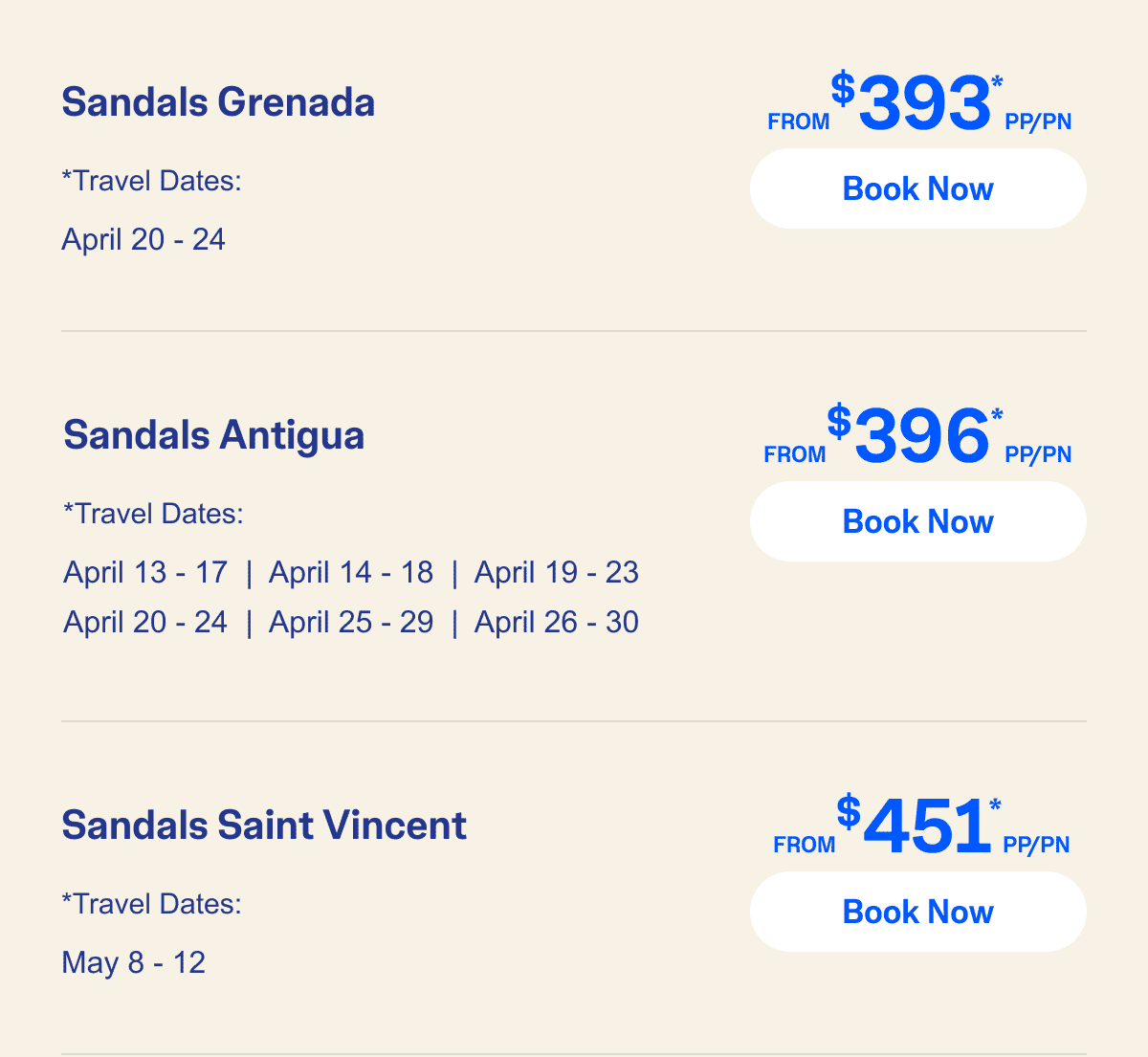 Select Travel Dates