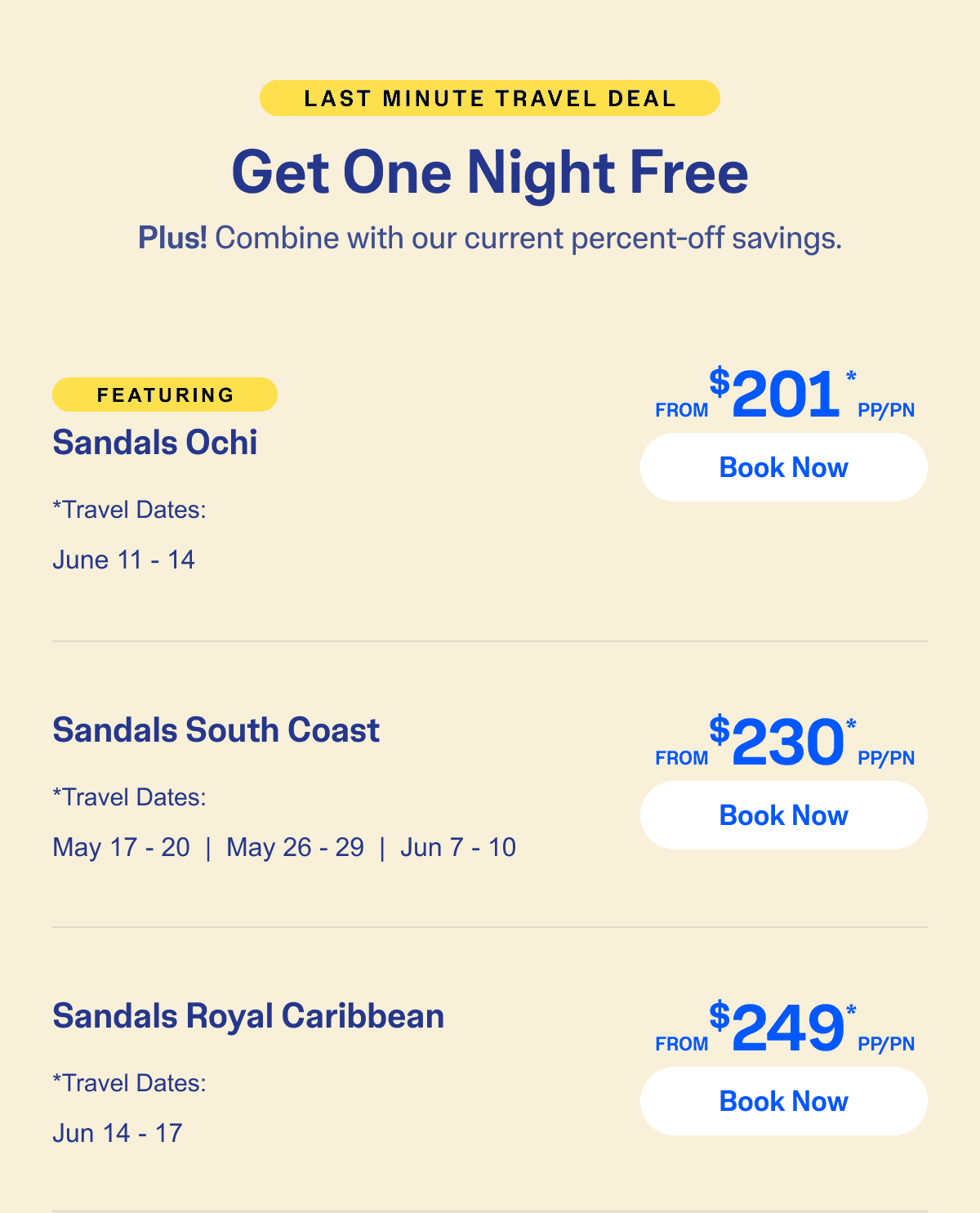 Select Travel Dates