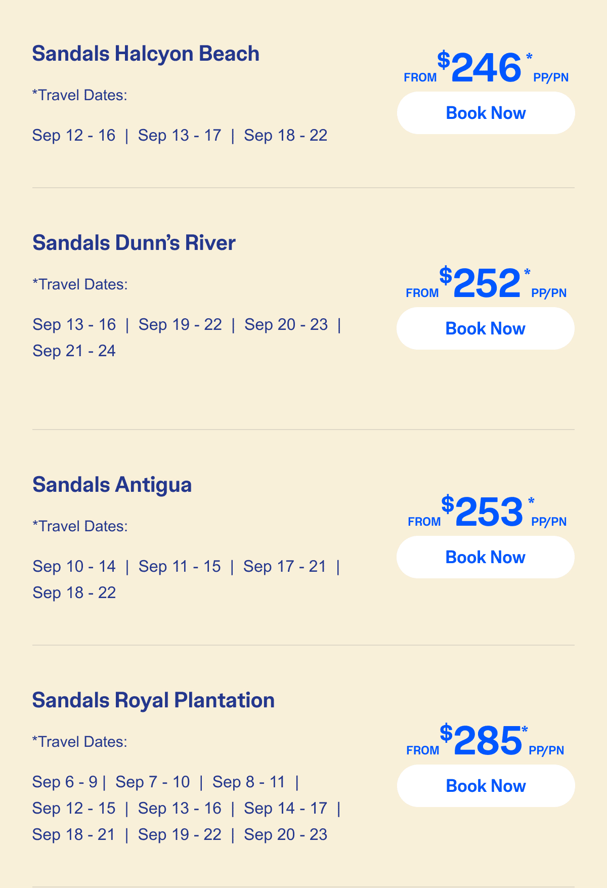 Select Travel Dates