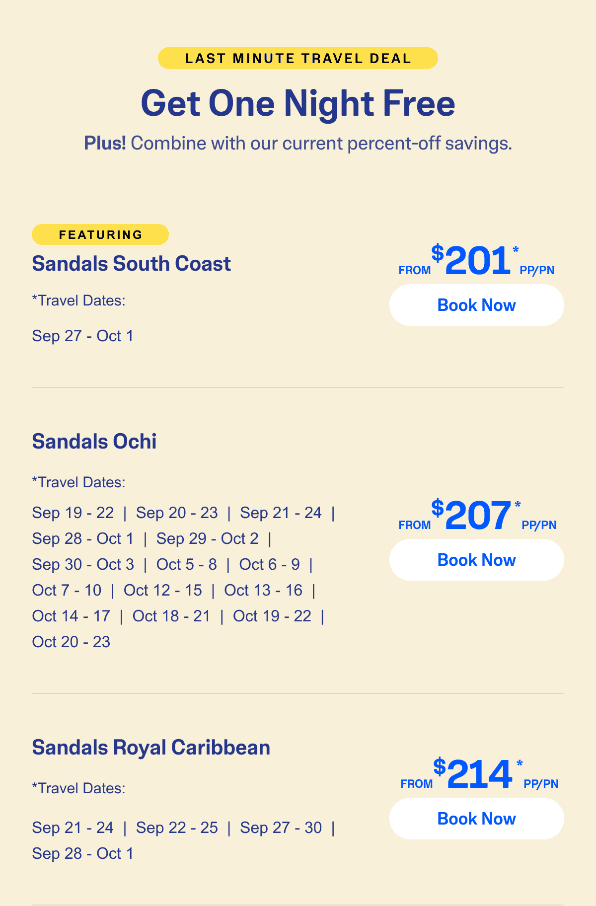 Select Travel Dates