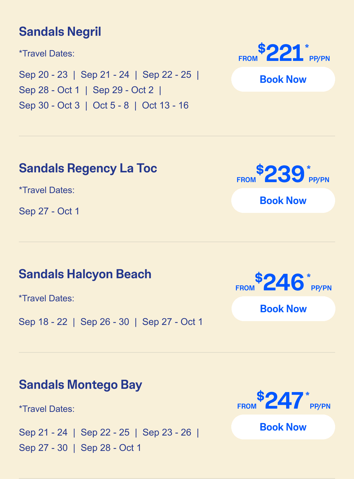 Select Travel Dates