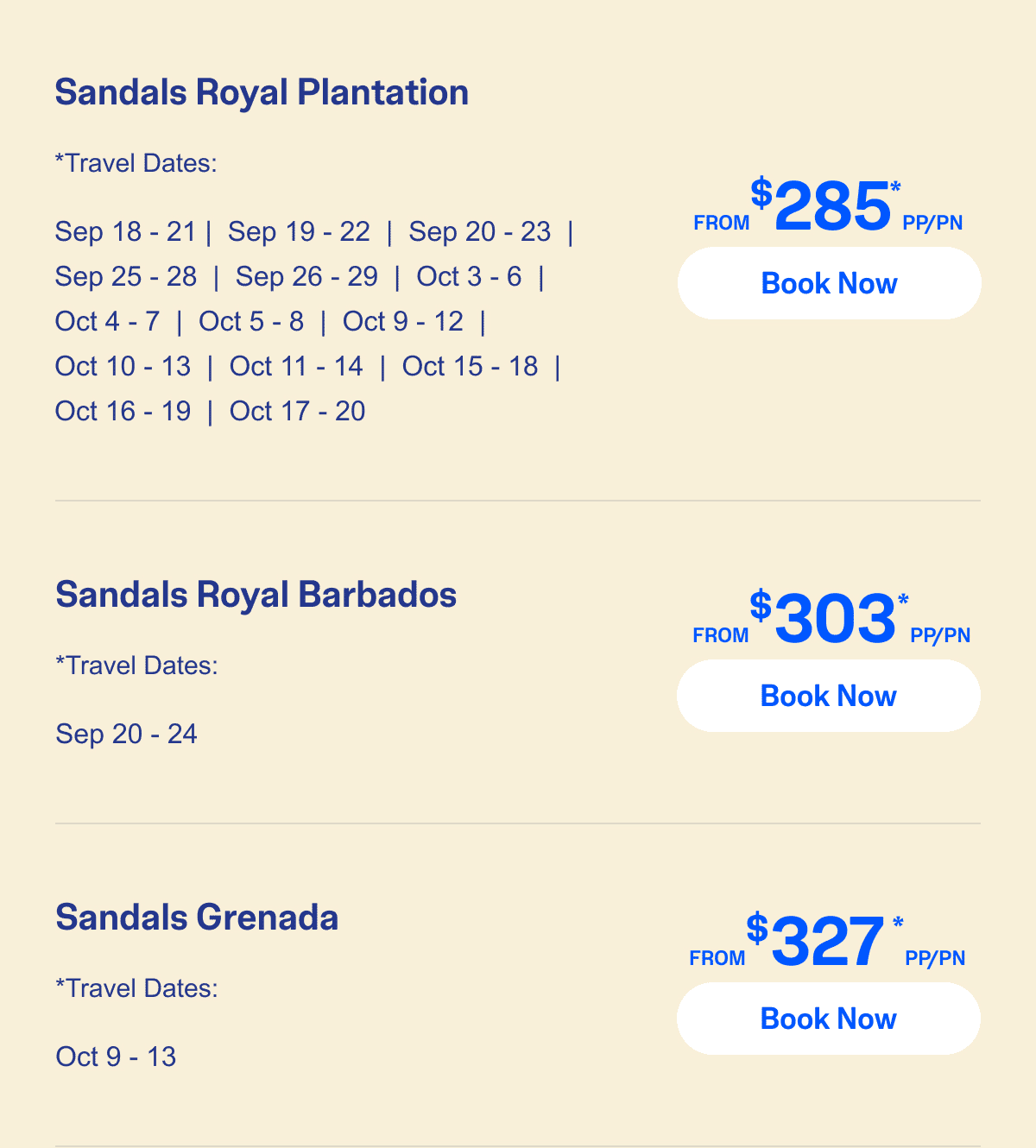 Select Travel Dates