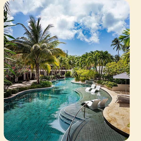 Paradise beside the Caribbean's longest pool