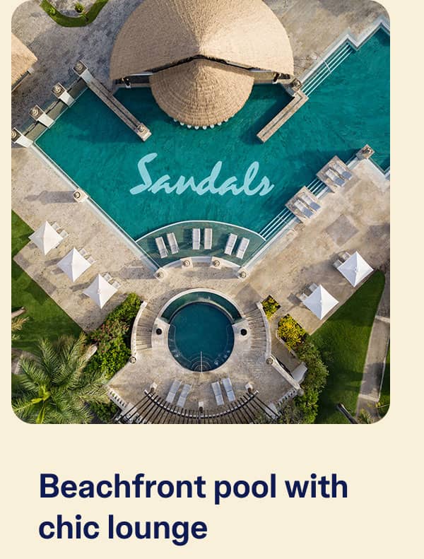 Beachfront Pool With Chic Lounge