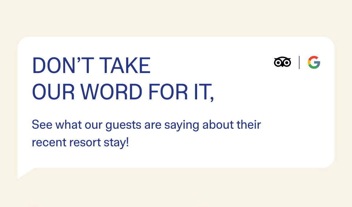 Don't Take Our Word For It