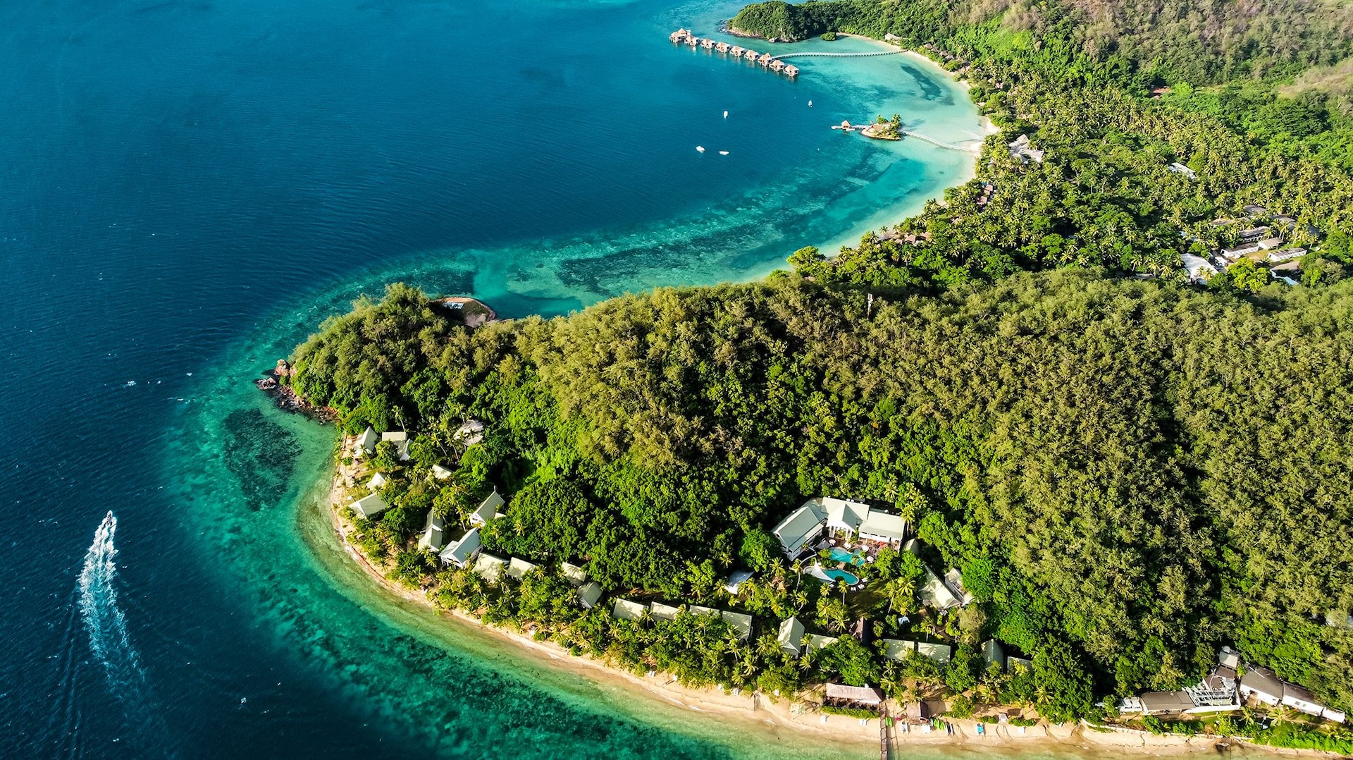 Fiji Aerial Resorts View