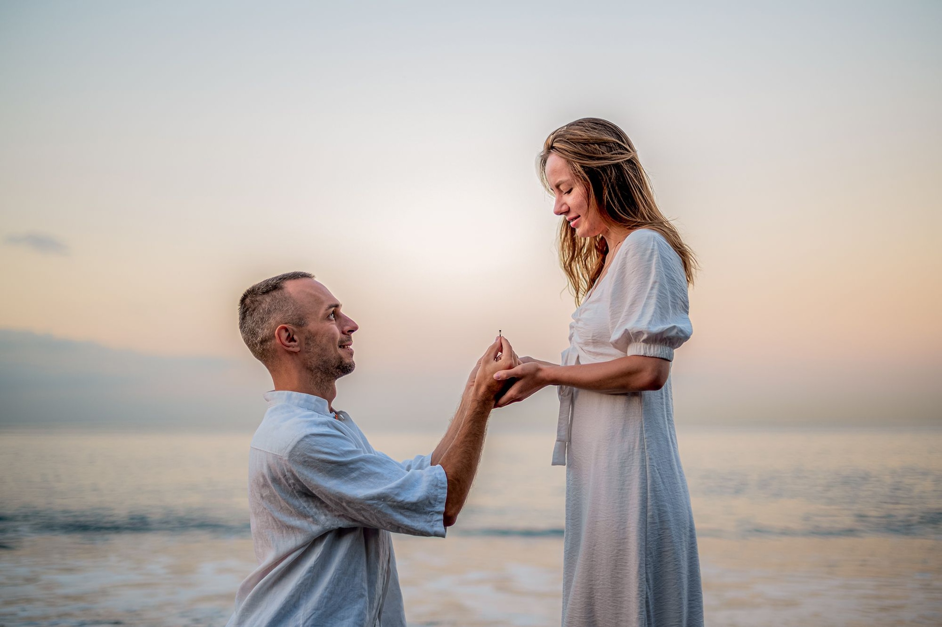 Knee Beach Proposal Ring