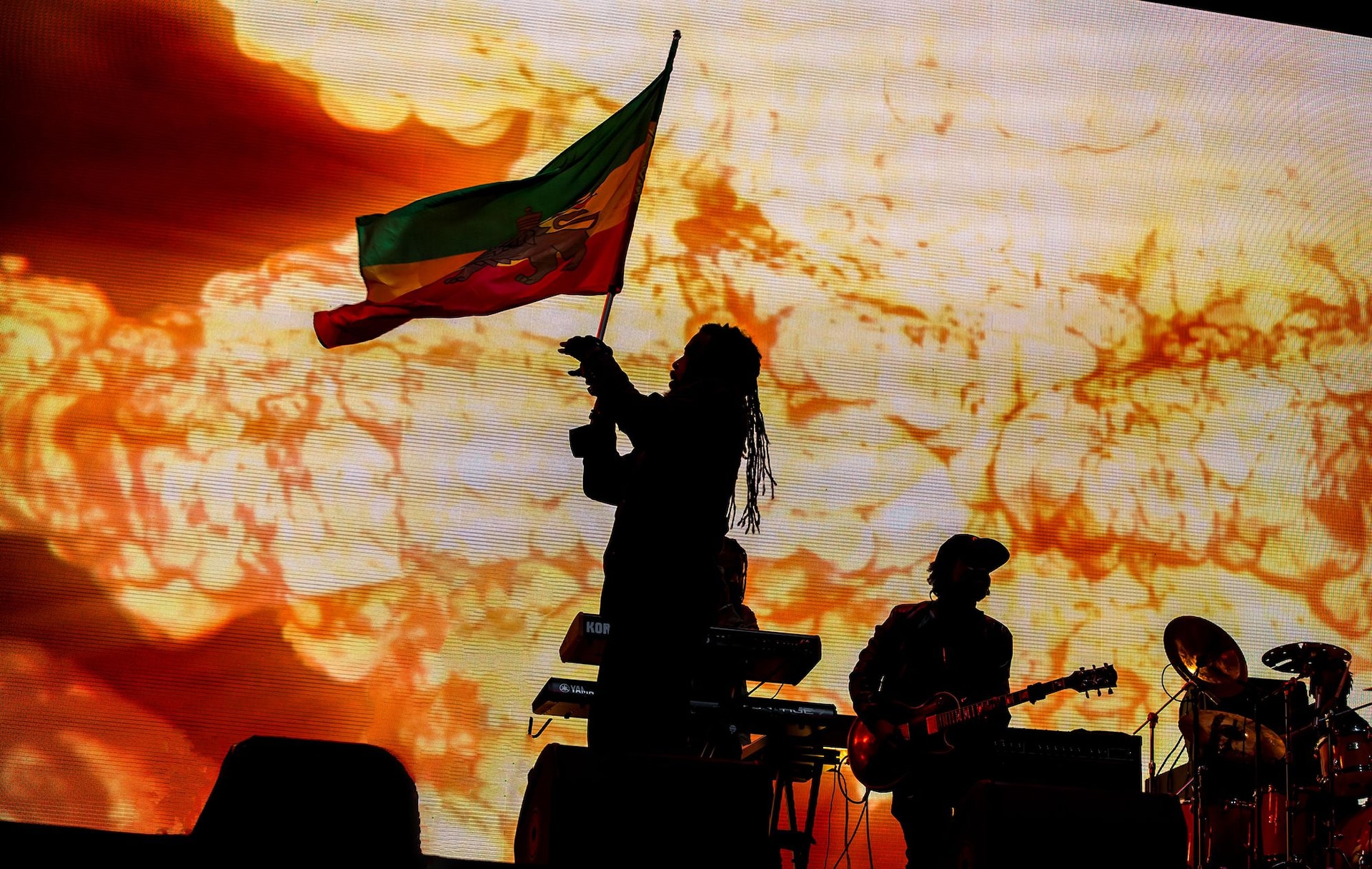 Concert Jamaica Marley Rasta Flag
