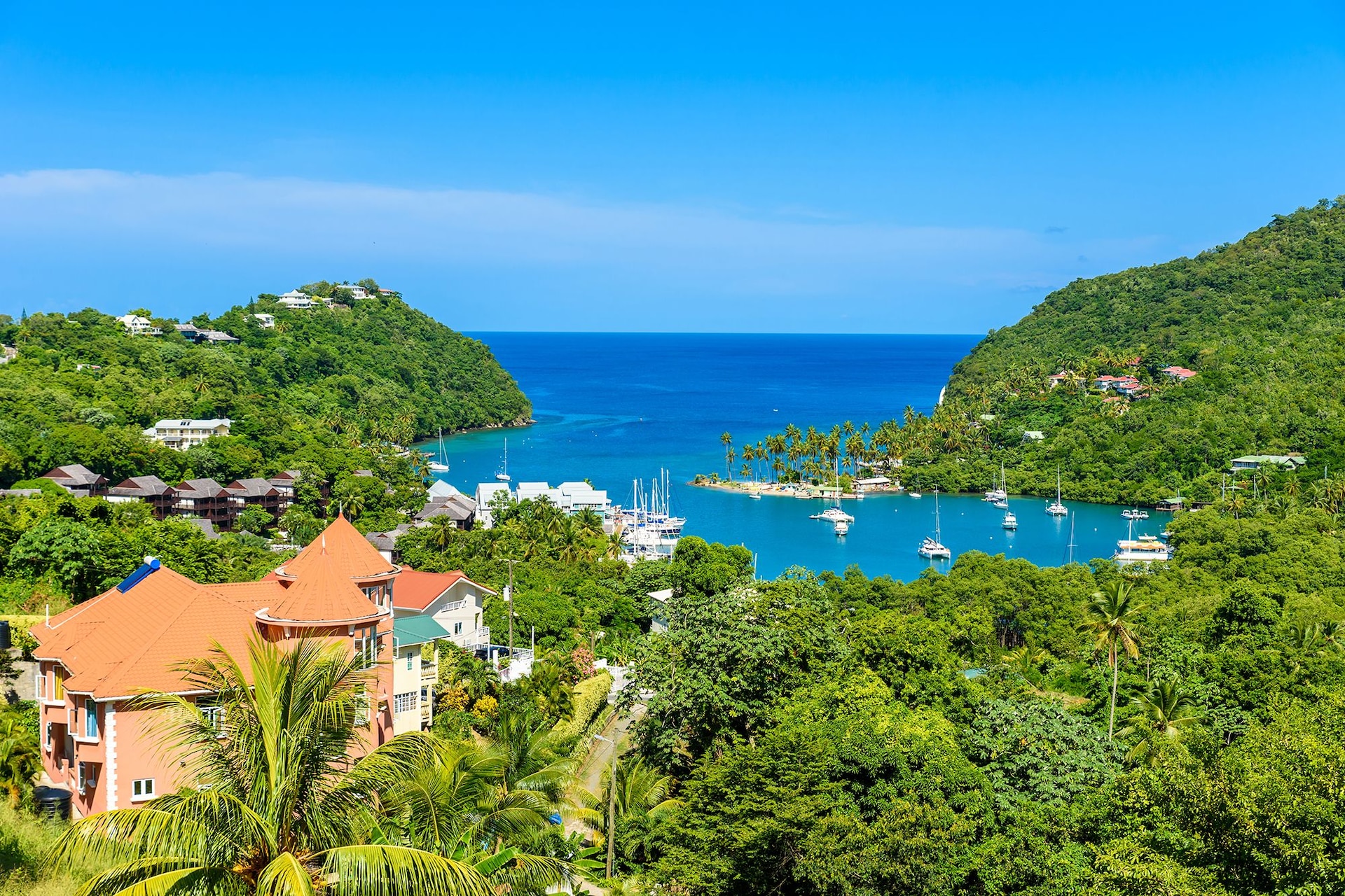Marigot Bay Saint Lucia Caribbean