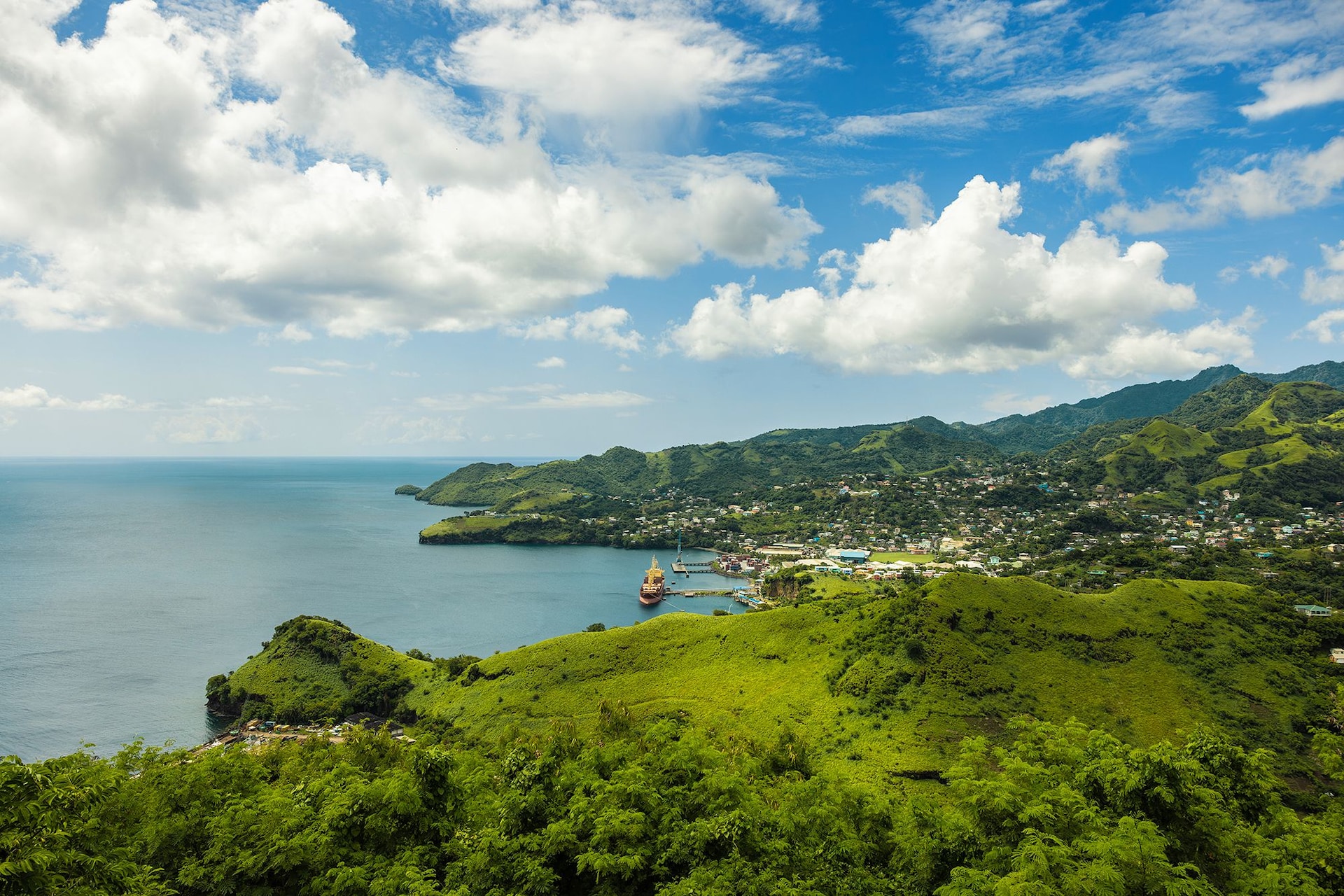 SSV Saint Vincent Destination Kingstown Aerial