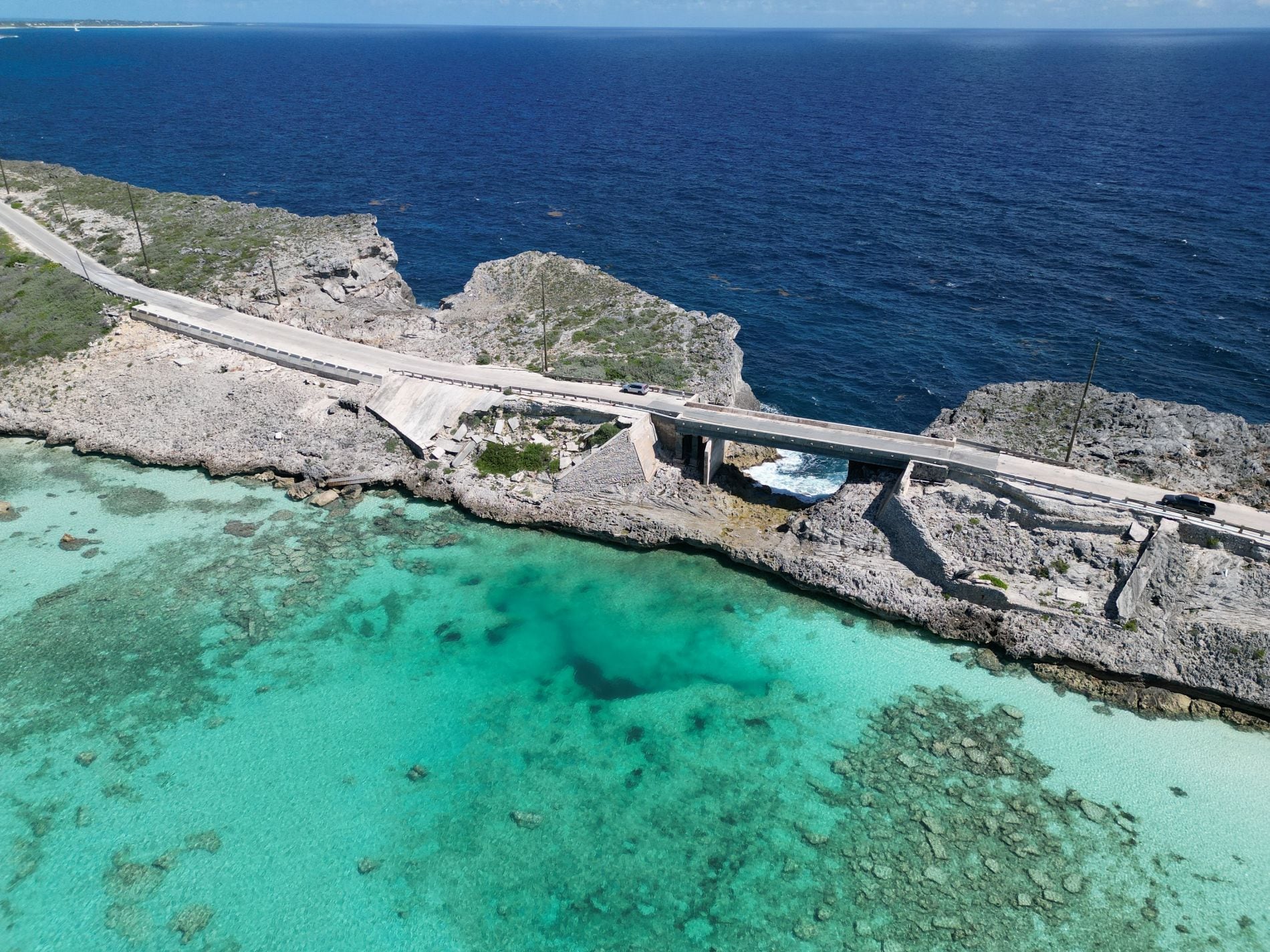 Glass window bridge Eleuthera Bahamas