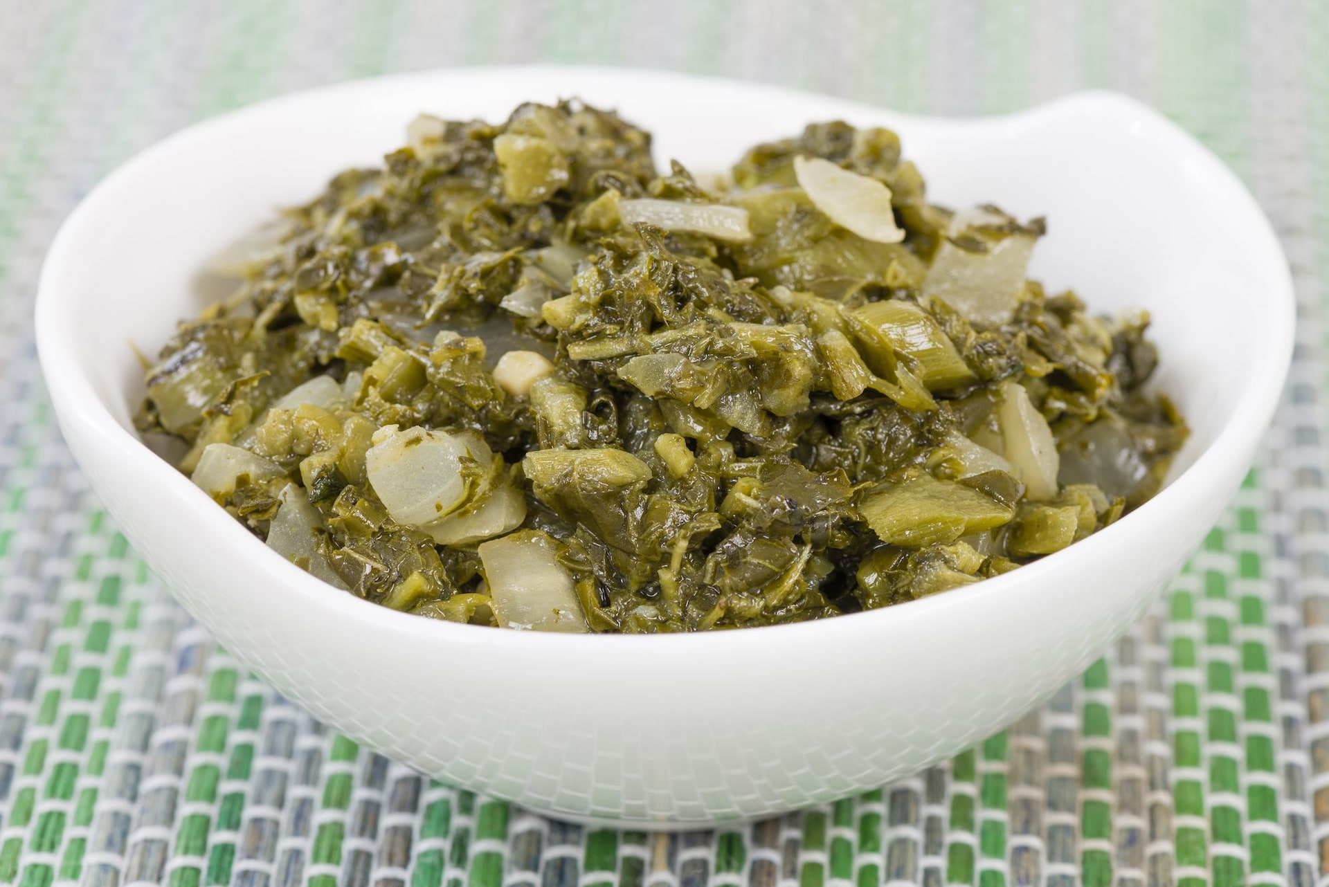 steamed callaloo Jamaica
