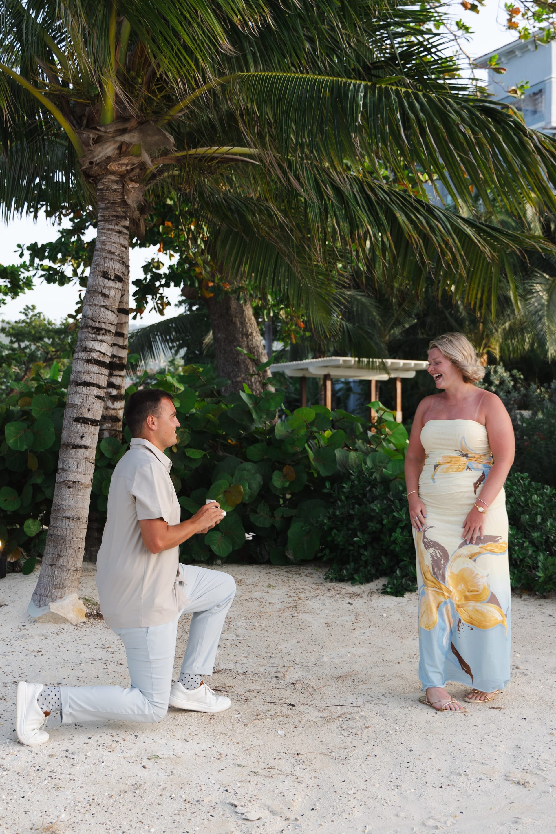 Just proposes to Fallon on the Beach