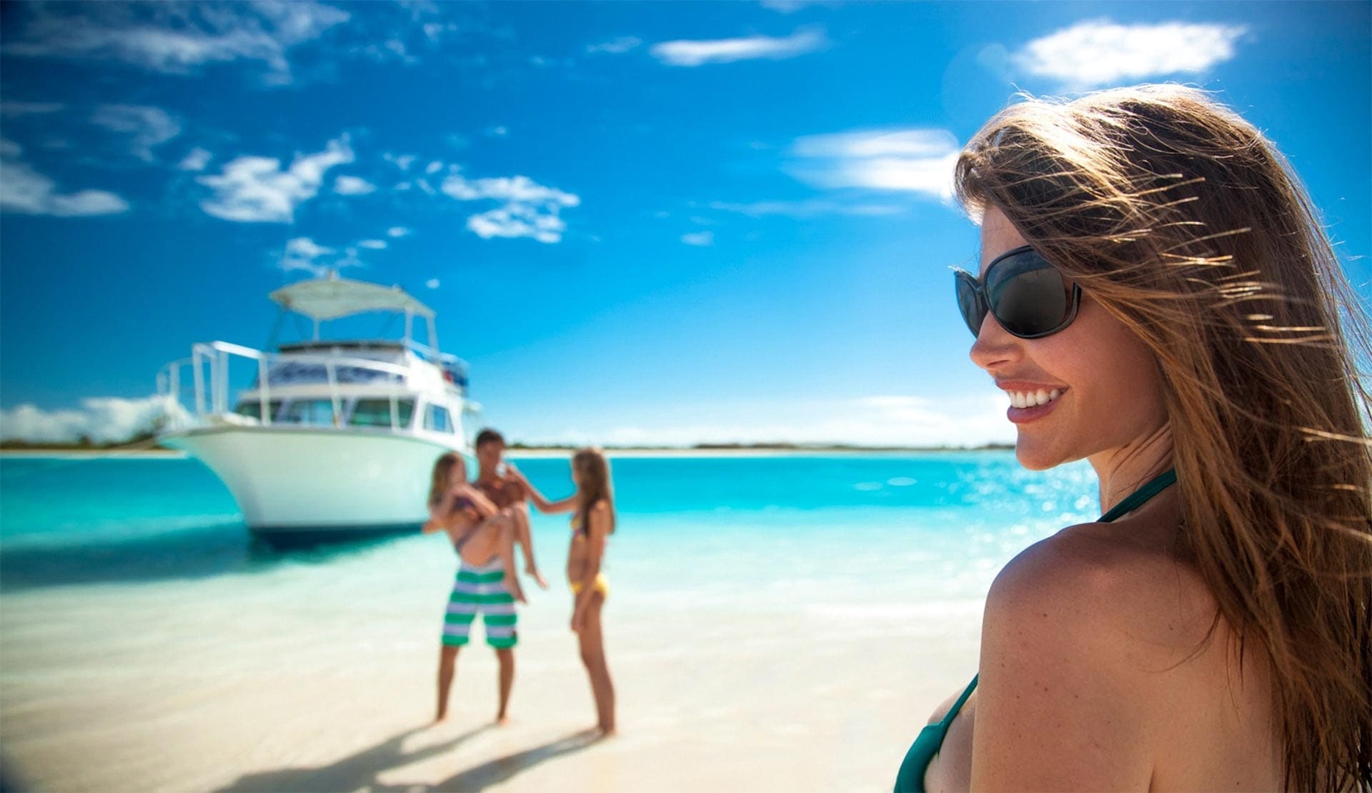 Girl on the yacht