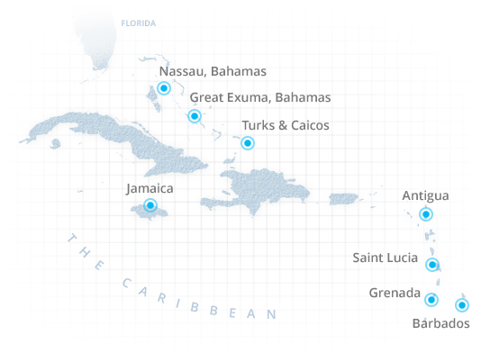 Sandals Resorts Locations Map Map Of The World   Sandals Islands 