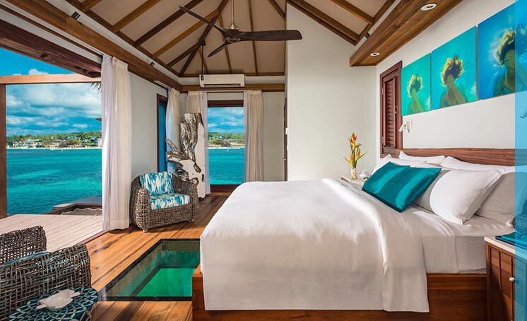 Overwater Bungalows Villas in the Caribbean Sandals