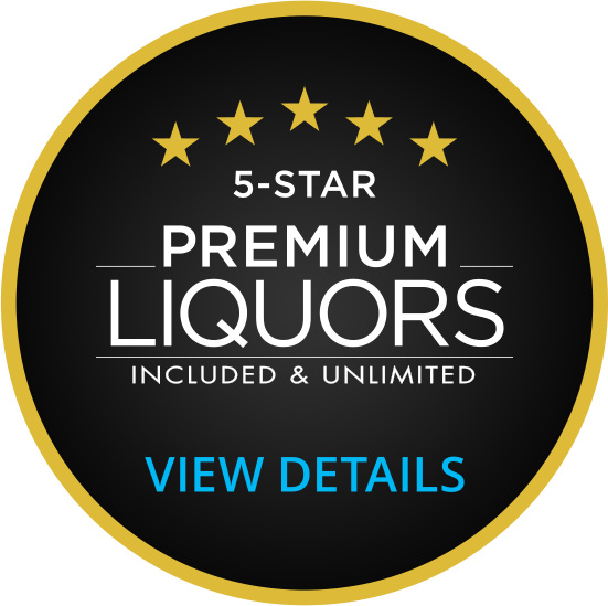 premium liquors included and unlimited