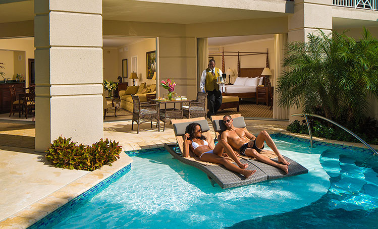 Sandals sale private pool